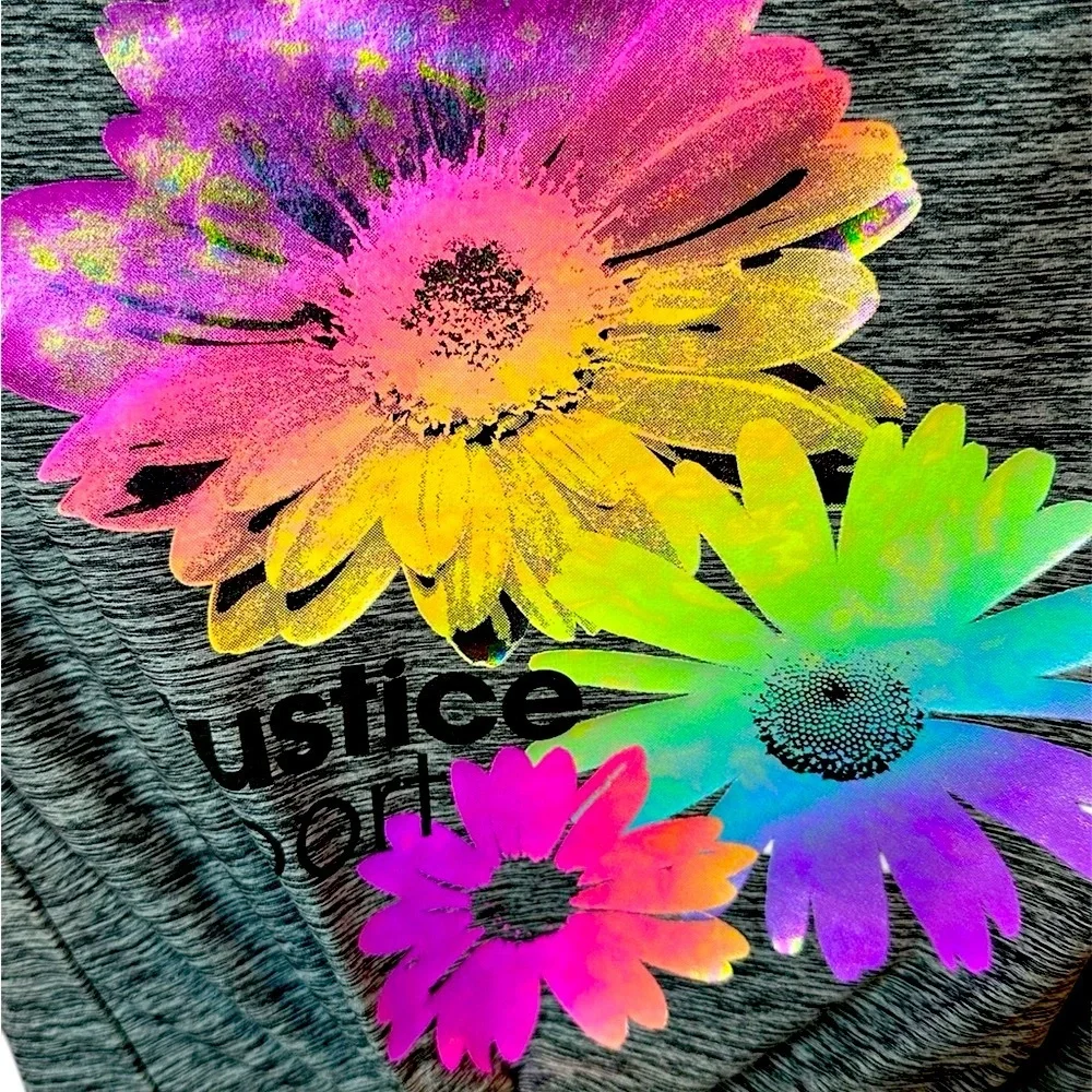 Justice Short Sleeve Tee With Short Bralette